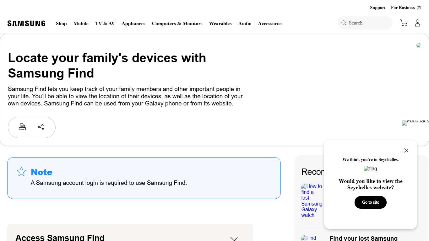 Locate your family's devices with Samsung Find